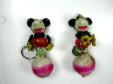 RARE Vintage Mickey & Minnie Mouse Celluloid Figures for Mickey's Playland Toy